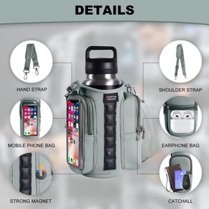 Sac isotherme de sport décontracté avec aimants puissants pour bouteilles d'eau, 15L/20L, support magnétique isolant pour bouteilles suspendues - Product Image 4