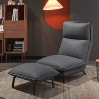Fauteuil de salon moderne en cuir capitonné avec accoudoirs en tissu velours, idéal pour le salon, l'hôtel, la chambre à coucher