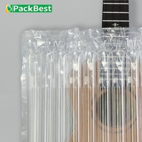 Protection des marchandises transparente, emballage de protection gonflable, sac à colonne d'air pour l'emballage de guitare, rembourrage