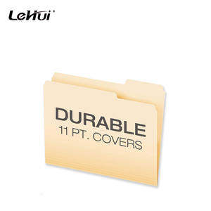 버프 마닐라 종이 폴더 100/팩 8.5*11 인치 법률/편지 1/3 잘라 탭 3 위치 마닐라 파일 폴더 - Product Image 5