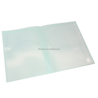 Classeur en plastique avec poche intérieure en forme de L 6/8/10 dossier de format A4 pour document avec couverture de couleurs pastel