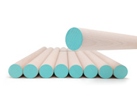 Tiges en bois standard de 914 mm, diamètres 3,2 mm, 4,8 mm, 6,35 mm, 8 mm, 9,5 mm, 11 mm, 12,7 mm, 15,8 mm, 22,2 mm, bois dur de haute qualité