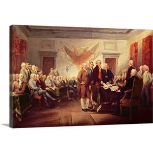 สีน้ำของจอห์นทรัมบูล 'ลงนามในคำประกาศของอิสระ' 4th ทางช้างเผือกตกแต่งผนังบ้านพิมพ์ C 1817 - Product Image 2