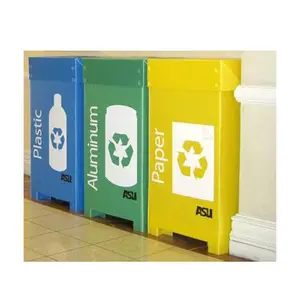 Kapalı katlanabilir plastik atıklar çöp kutusu şişeler için kağıtları gözlük