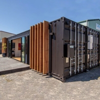 Maisons préfabriquées en acier de 20 pieds et 40 pieds personnalisées, structure en acier, conteneur habitable, différentes tailles et couleurs