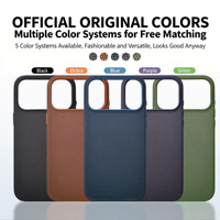 Coque de téléphone intégrale en tissu technique 360 pour 17 Pro/17 Pro Max avec anneau magnétique, bouton IA, antichoc, anti-transpiration, anti-traces de doigts, compatible sans fil