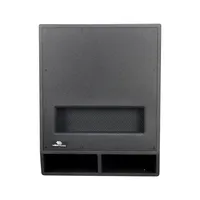 Subwoofer actif 15 pouces DSP Classe D 1100W RMS avec caisson en bois, haut-parleur de basses amplifié pour mariage, bar, scène, spectacle en direct, événement