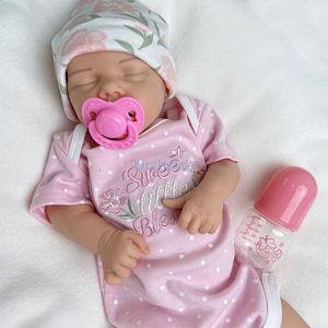 18 "de cuerpo completo de silicona Rebirth Girl <span class=keywords><strong>Twins</strong></span> ponderado Cuddle <span class=keywords><strong>Reborn</strong></span> <span class=keywords><strong>Bebe</strong></span> De Silicona Cuerpo Entero regalos hechos a mano para niños - Product Image 1