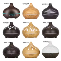 Diffuseur d'huiles essentielles d'aromathérapie professionnel intelligent à ultrasons portable à grain de bois 500 ml 2026