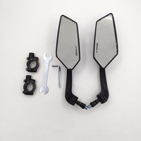 Nouveau rétroviseur universel en plastique réglable et rotatif, vue claire pour vélos électriques, scooters, vélos et motos