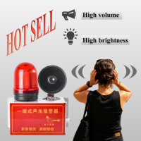 Meistverkauftes Ein-Knopf-Sound- und Lichtalarm-Verkehrswarnlicht mit Fernbedienung