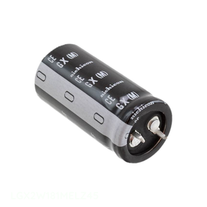 ตัวเก็บประจุแบบมีช่อง LGX2W181MELZ45ผ่านช่องใส่สารส้ม180 uF 20% 450V Snap th 180 uF - Product Image 1