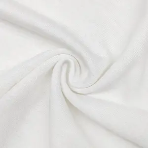 Новый стиль вискоза/полиэфирная ткань CVC махровая ткань, однотонная хлопчатобумажная спандекс трикотажная махровая ткань для продажи
