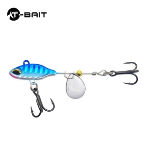 Usine en gros petit Cyclone hélice paillettes Vib <span class=keywords><strong>fil</strong></span> d'acier 9g-15g longue portée chaîne basse pleine couche de natation - Product Image 4
