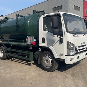 Camion d'aspiration de boues Isuzu 4x2 8 tonnes avec pompe à vide, camion d'aspiration de boues diesel, camion de collecte de boues, prix d'usine neuf - Product Image 1
