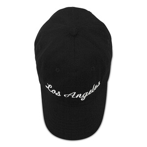 Casquette de baseball en coton noir à 6 panneaux, personnalisable avec broderie, pour hommes et femmes, style Los Angeles, vente en gros - Product Image 3