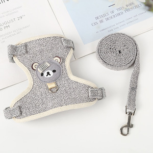 TEDDY bichon Con Chó Nhỏ ngực khai thác Polyester vật nuôi cung cấp thời trang chó Dây Xích vest động vật cho mèo đi Bộ thỏ giám sát - Product Image 5
