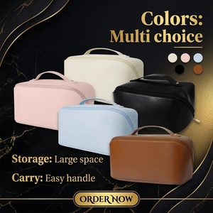 Borsa per il Trucco in Pelle PU all'Ingrosso, Logo Personalizzato, Impermeabile, da Viaggio, per Sposa, Quadrata, a Forma di Cuscino, Astuccio per Cosmetici - Product Image 6