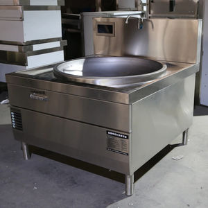 Four à cuisson électromagnétique en acier inoxydable commercial haute puissance à tête unique/cantine 15kw grande - Product Image 1