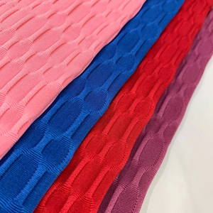 Tissu jacquard en polyester et élasthanne, extensible dans quatre sens, respirant, pour vêtements de sport féminins - Product Image 6