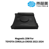 Chargeur sans fil magnétique puissant 25W MPP avec interrupteur d'alimentation indépendant et indicateur LED, FOD, pour Toyota Corolla Cross 2022-2024