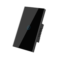 Zwarte Chuyun Tuya WiFi EWeLink US Standaard 20A Afstandsbediening Slimme Schakelaar Fabrieks Prijs Draadloze Wi-Fi Wand Slimme Schakelaar