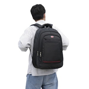Men's <b>Backpack</b> <b>Large</b> Capacity 20L Business Travel Laptop Bag Solid Color Black Gray Blue Soft Handle Interior Zipper Pocket - Product Image 5