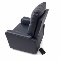 Fauteuil inclinable électrique moderne en cuir PU avec massage et chauffage, canapé individuel pour salon et appartement
