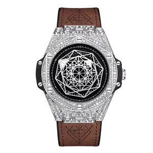 Drioshipping Brand Watch Man Sports Diamond <b>Clock</b> Wrist Watch Men Waterproof Business Quartz Watch - Product Image 3