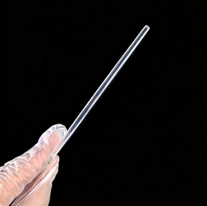 أنبوب اختبار من الكوارتز الشفاف مخصص بقاع مستدير أو مسطح للمختبرات - Product Image 5