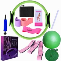 Ensemble de bandes de résistance en latex, 12 pièces, bandes élastiques de yoga et de pilates, kit d'entraînement complet pour le corps