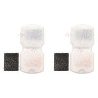 Filtres pour fontaine à eau pour chat, compatibles avec les filtres pour fontaine à eau pour animaux de compagnie en acier inoxydable avec éponges, filtres de remplacement