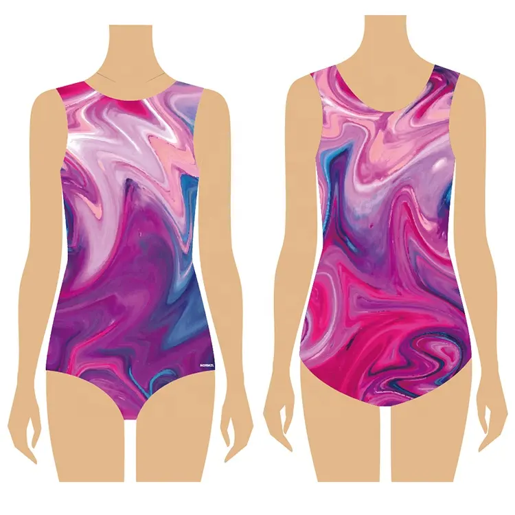 Wholesale sublimated ballet dancewear leotards gymnastics girls custom