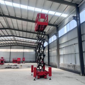 Plateforme élévatrice hydraulique mobile automotrice à ciseaux, élévateur de marchandises pour entrepôt et construction - Product Image 5