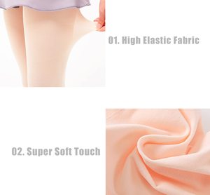 Pantimedias de Punto Beige con Diseño de Estribo para Mujeres de Escuelas de Danza - Product Image 5