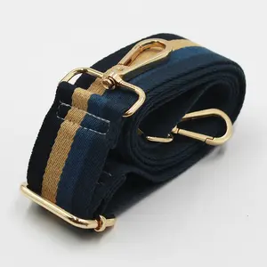 Custom Polyester 38mm Smooth Adjustable Durable Stripe Webbing Bag Strap Shoulder Strap