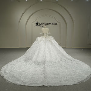 Gt26023 Elegante Vestido de Novia Moderno y Sencillo de Tul Ligero, Estilo Princesa Francesa, Vestido de Novia para Niña, Jancember - Product Image 6