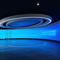 Écran LED incurvé P3 P2.5 pour stand d'exposition, écran LED incurvé à 360 degrés