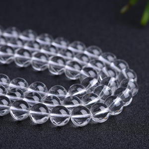 Perles <span class=keywords><strong>de</strong></span> cristal blanc naturel, perles <span class=keywords><strong>de</strong></span> quartz clair rondes, pierres précieuses en vrac pour la fabrication <span class=keywords><strong>de</strong></span> bijoux - Product Image 6
