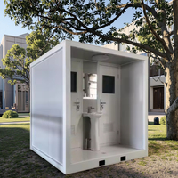 YONGHONG Maison Conteneur Mobile Moderne Portable d'Extérieur en Panneaux Sandwich d'Acier Respirants avec Toilettes, Garantie 1 An, Projet Complet