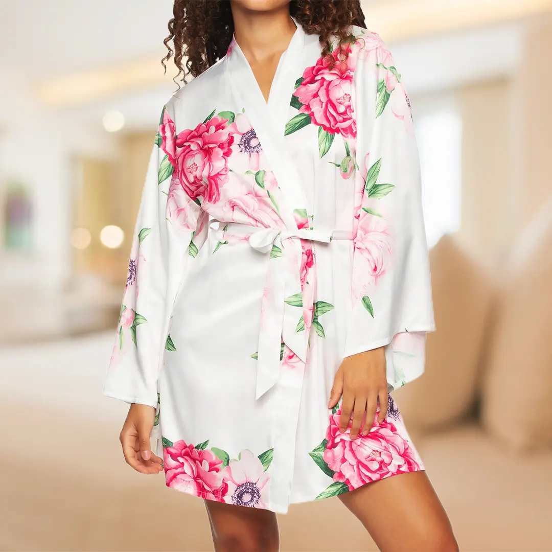 New Fashion Women's Luxury Pajamas All Over Print Sexy Slik Cotton Ribbed Loungewear For Women