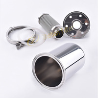 Filtre Purificateur d'Air Stérile Tri-clamp OEM Personnalisé 0,2 Micron pour Fermentation, Ventilation, Production de Lait et de Bière, en Acier Inoxydable SS304