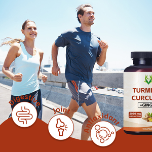 Best Selling Turmeric Curcumin Ginger with Black Pepper Extract Ginger Powder Capsules <b>2060</b> MG Premium Supports Joint Comfort - Product Image 4