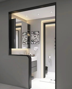 Shunweihome – Cadre de <span class=keywords><strong>porte</strong></span> décoratif en alliage d'aluminium anodisé, design moderne, résistant à l'eau, garantie de plus de 5 ans - Product Image 2