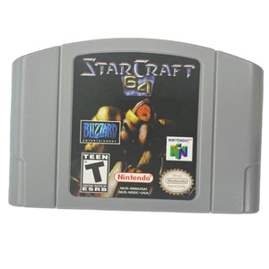 Pour <span class=keywords><strong>Nintendo</strong></span> N64 US NTSC Version langue anglaise rétro jeux cartouche nouvelle Star Craft <span class=keywords><strong>64</strong></span> matière plastique - Product Image 1