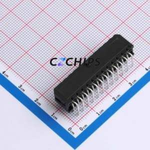 43045-24AWS Wire-to-Board Pin Header Bent Lead Through Hole,P=3mm Connector 2x12P 3mm Right Angle Insert 24P - Product Image 2