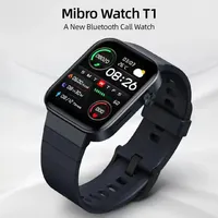 Montre connectée Mibro T1, version mondiale originale, tracker d'activité physique, étanche, montre intelligente Mibro T1
