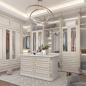 כוכב פושאן בית מודרני פתוח יוקרה diy ארון שינה מוצק ארון עץ ריהוט עיצוב תמונות - Product Image 2