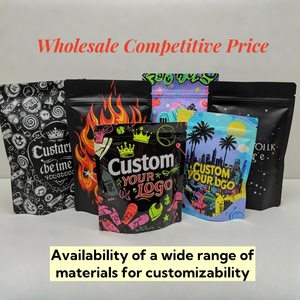 Emballage de sachet refermable avec fermeture éclair, imprimé sur mesure, sachets en mylar anti-odeurs, 3,5 g pour bonbons, gommes, biscuits, gâteaux - Product Image 3