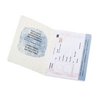 Impression personnalisée de passeport pour animaux de compagnie en feuille d'or avec logo personnalisé, OEM ODM, vente en gros d'usine, impression personnalisée de passeport pour chiens et chats